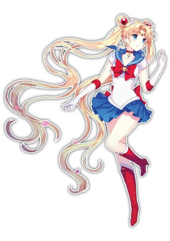 Sailor Moon Usagi Tsukino Anime Car Window JDM Decal Sticker 0007 - Image 1 of 1