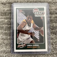 Semeka Randall 2001 WNBA Fleer Tradition Draft Choice RC Seattle Storm