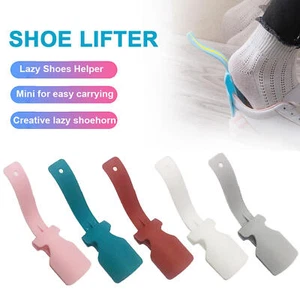 Lazy Shoe Helper Unisex Handled Shoe Horn Easy & Off Lifting Shoe - Picture 1 of 17