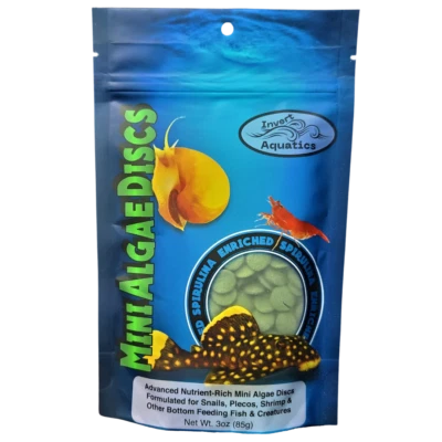 Mini Algae Discs - Sinking Diet for Aquatic Snails, Shrimp & Bottom Feeding Fish - Image 1 of 3