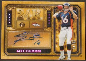 Autógrafo Jake Plummer 2023 Panini Gold Standard 24K Rose (4/24) Denver Broncos - Imagen 1 de 2