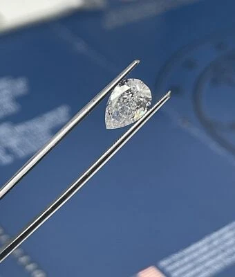 1.51 Carats D-SI3 Pear Brilliants Diamond EGL-USA Certified FREE SETTING - Image 1 of 3
