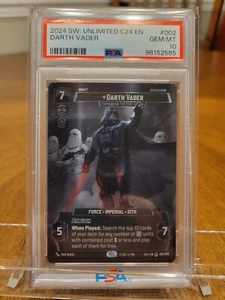 PSA 10 Darth Vader 2024 Convention Exclusive Star Wars Unlimited #002 GEM MINT - Picture 1 of 1