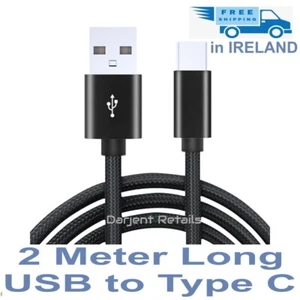 Typ C Schnell Ladekabel 2 Meter lang Lade & Daten Sync für Samsung Android - Bild 1 von 2