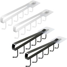 2x Appendere Porta Tazze Sottoripiano Ganci Tazzine Sotto Mensola Mug