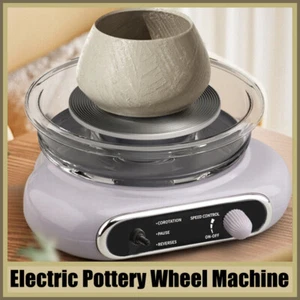 1x Electric Pottery Wheel Machine Ceramic Work Clay Craft Foot Pedal Control DIY - Picture 1 of 11