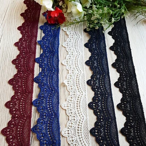 0,5m Spitzenband 52mm aus Baumwolle 5 Farben Vintage-Stil Häkelspitze Meterware  - Bild 1 von 17