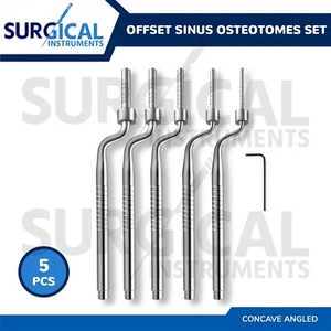 5 Stück Offset Sinus Osteotome Set Zahnimplantat Chirurgische Instrumente Deutsch Gr - Bild 1 von 6
