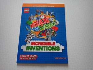 Lego create the world incredible inventions empy unused album (CW7)