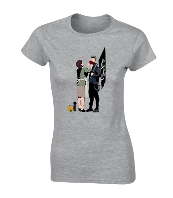CAMISETA ANARQUISTA MAMÁ BANKSY PUNK DAMAS GENIAL GRAFFITI ARTE DISEÑO DIVERTIDO TOP Foto 1 de 4