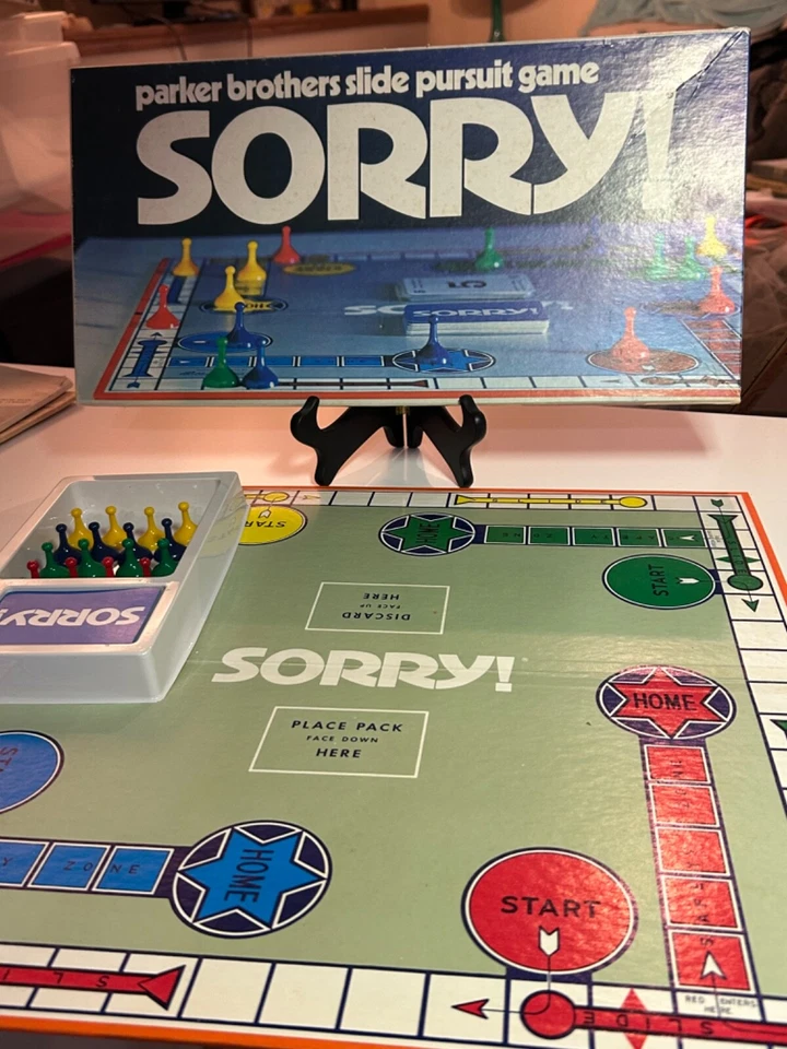 Vintage 1972 SORRY! Board Game Parker Brothers Complete Original Excellent - Image 1 of 4