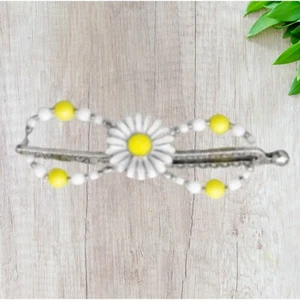 Lilla Rose Flexi - Clip 2127 Gänseblümchen Barrette vernickelt - Bild 1 von 1