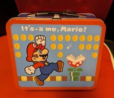 RARE Super Mario Collector's Tin Lunch Box Nintendo Target It's-a Me Mario 