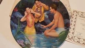 KNOWLES HAPPY TALK SOUTH PACIFIC LTD EDITION 1987 PLATE COA MINT NEW NIB - Picture 1 of 7