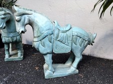 Factory Direct Sale - 28" Large Jade Saddled Tang Horse (LH3)