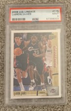 2008-09 Upper Deck Lineage Lebron James #115 PSA 9 Mint! Cavs Lakers Heat