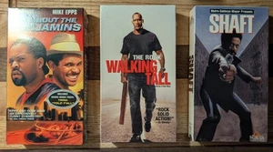 Shaft, Walking Tall, All About the Benjamins – 3 Brand New VHS Action Movies - Picture 1 of 3