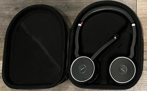 Jabra Evolve 75 HSC040W Stereo Headset Black Wireless Bluetooth No Dongle READ - Photo 1/4