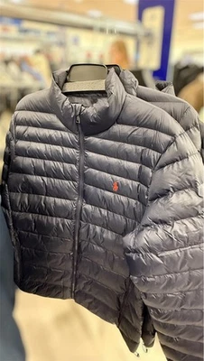 NEW Polo Ralph Lauren Men’s Performance Puffer Jacket – Navy – Size M - Image 1 of 4