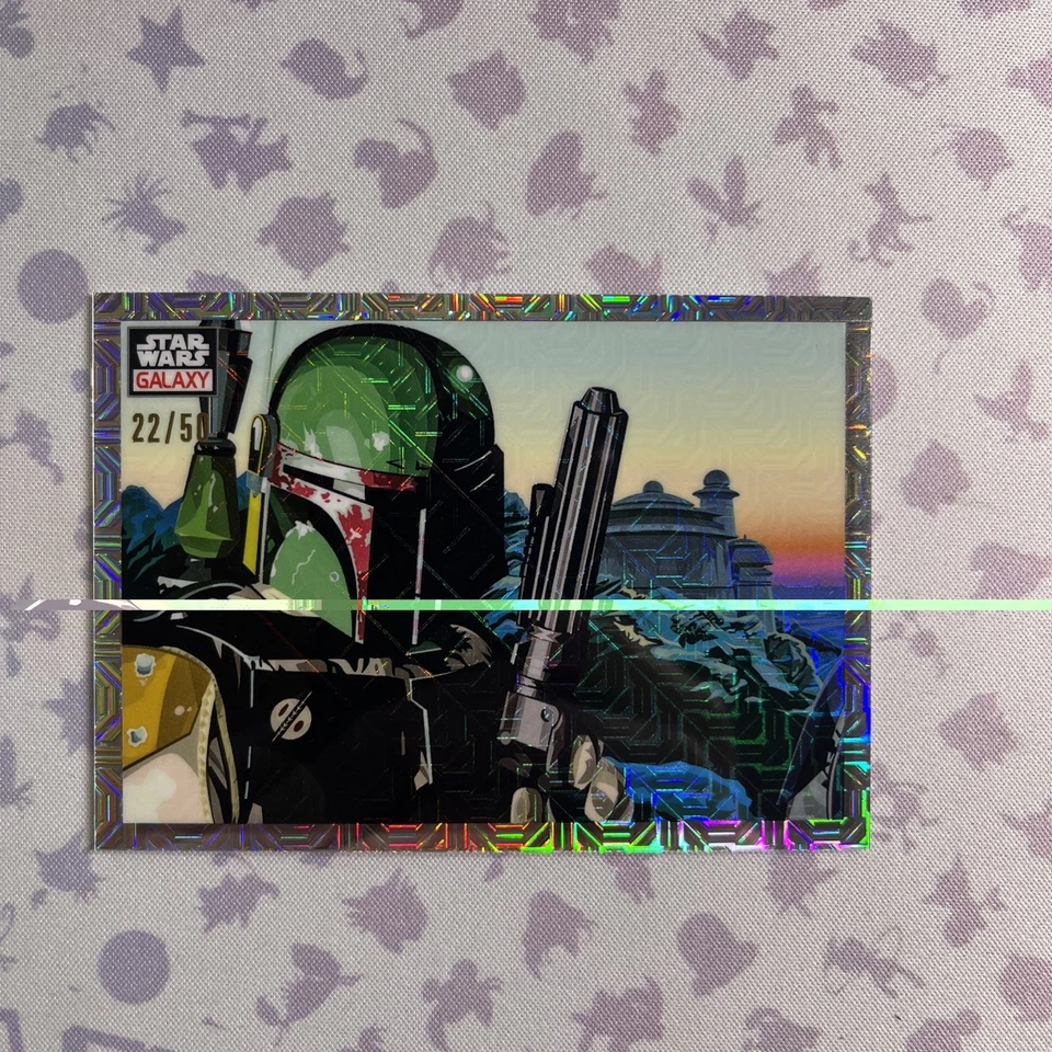 2023 Topps Chrome Star Wars Galaxy /50 Mojo Refractor Squad Bounty Hunters NM - Image 1 of 2