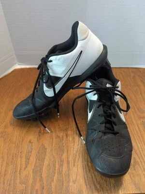 Nike Alpha Huarache Baseball Cleats Mens 12 White/Black 2019 A07959 003  - Image 1 of 4