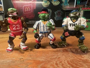 Slam Dunkin Don With Ralph & Leo 1991 Sewer Sports All-Stars Original TMNT Lot - Bild 1 von 15