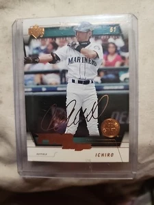 2005 Upper Deck Pro Sigs Ichiro Suzuki #78, 2004 Most Hits Single Season History - Picture 1 of 5