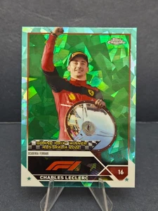 2023 Topps Chrome Sapphire Formula 1 F1 Charles Leclerc Aqua 1/99 #144 - Picture 1 of 2
