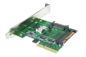 PCIe Gen 3 / 4 Lanes to U.2 and Slimline SAS Adapter - Picture 1 of 5