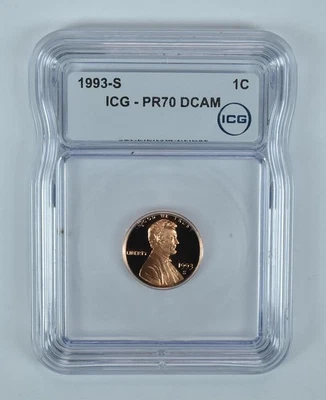 1993-S Lincoln Memorial Cent PR70 DCAM ICG *5515 - Image 1 of 4