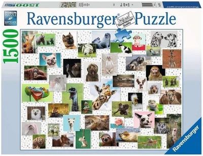 Ravensburger Puzzle 1500 Pz Collage Di Animali Divertenti 16711 - Immagine 1 di 2
