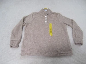 Eddie Bauer Womens Sweater Medium Tan Outdoors Fleece Pullover Polyester NWT - Picture 1 of 10