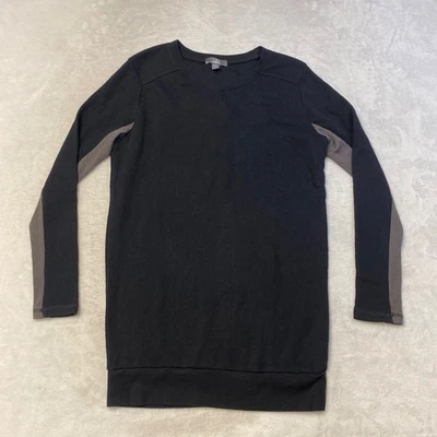 Alo Yoga Long Sleeve Tunic Top Small Petit Black Gray Colorblock Athleisure - Image 1 of 4