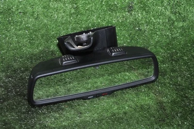 2013-2016 Dodge Ram Interior Rearview Mirror AUTODIM Black w/ Assist Buttons - Image 1 of 4