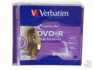 Sealed Lightscribe Verbatim DVD+R 1-16x 4.7GB 120min RW rewritable DVD - Picture 1 of 2