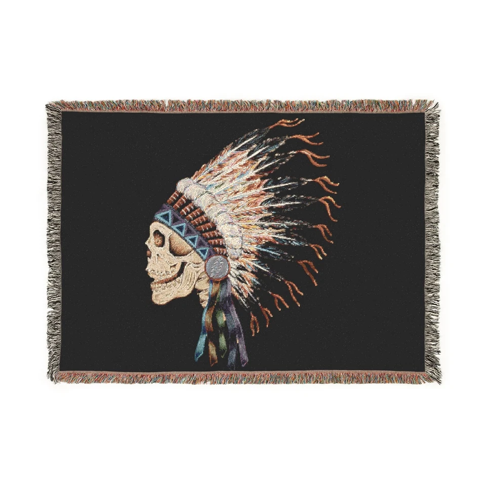 Manta tejida 100 % algodón Grateful Dead Native American Indian Spring 1990 Foto 1 de 1