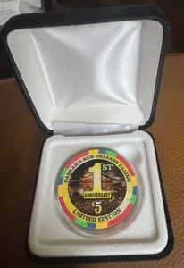 $5 Harrah's 1st Anniversary 2000 Casino Chip - New Orleans *Limited Edition* - Picture 1 of 4