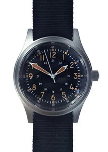 MWC A-17 1950's U.S Army Korean War Issue | 24 Jewel Auto | Box Sapphire Crystal - Bild 1 von 8