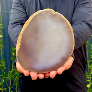 367G Natural agate Agate Geode Slab/Slice quartz crystal mineral specimen Reiki - Picture 1 of 12