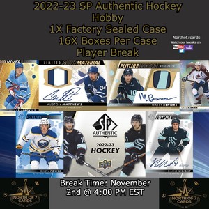 Mark Scheifele- 2022-23 SP Authentic Hockey Hobby 1X Case Player BREAK #2