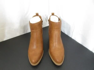 OLD NAVY Women's Size 8.5M Faux-Leather Brown Ankle Boots - nwt - Picture 1 of 7