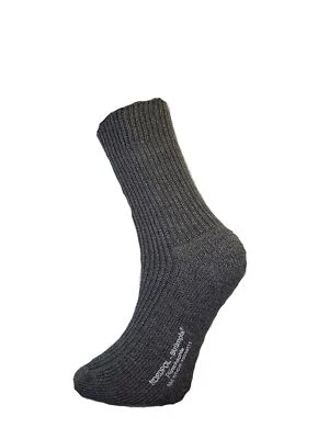 Nordpol Herren Strümpfe Schafwollsocken Plüschsocken grau kurze Arbeitssocken