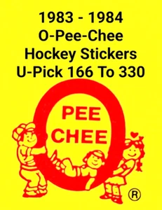 1983-84 O-Pee-Chee  HNL Hockey Stickers...OPC   U-Pick.. 166 to 330 - Picture 1 of 343
