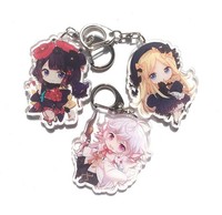 Fate Grand Order FGO Merlin Katsushika Hokusai Abigail Acrylic Keychain