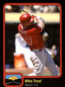 2019 Topps Throwback Thursday Baseball #234 Mike Trout Los Angeles Angels  1978 