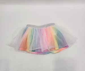 Garanimals Baby Girls Rainbow Striped Tutu Skirt Size 6-9 Months Colorful - Picture 1 of 7