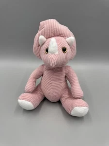 Naturally Kids Pink Plush Triceratops Dinosaur Stuffed Animal No Backpck 8” - Picture 1 of 11