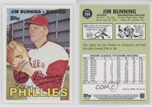2010 Topps The Cards Your Mom Threw Out Original Back Jim Bunning #560.1 HOF