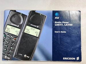 Téléphone portable vintage Ericsson LX 677/LX700 (AT&T) manuel guide de l'utilisateur UNIQUEMENT - Photo 1 sur 7