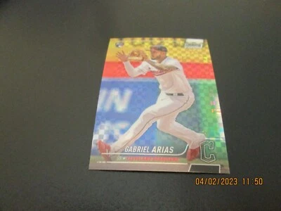 GABRIEL ARIAS 2022 TOPPS STADIUM CLUB CHROME X-FRACTOR ROOKIE  #339 FREE SHIP - Image 1 of 3